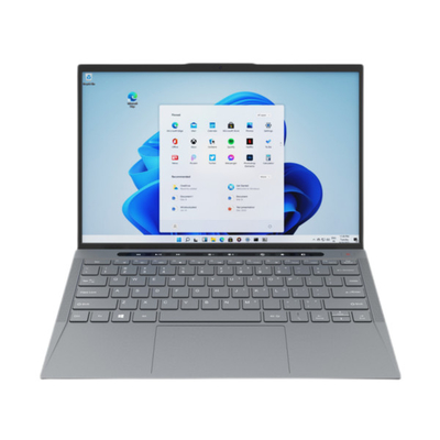 14 gris métallique de disque transistorisé Windows 10 portatifs de TigerLakeU 1115G4 128GB d'ordinateur portable de pouce